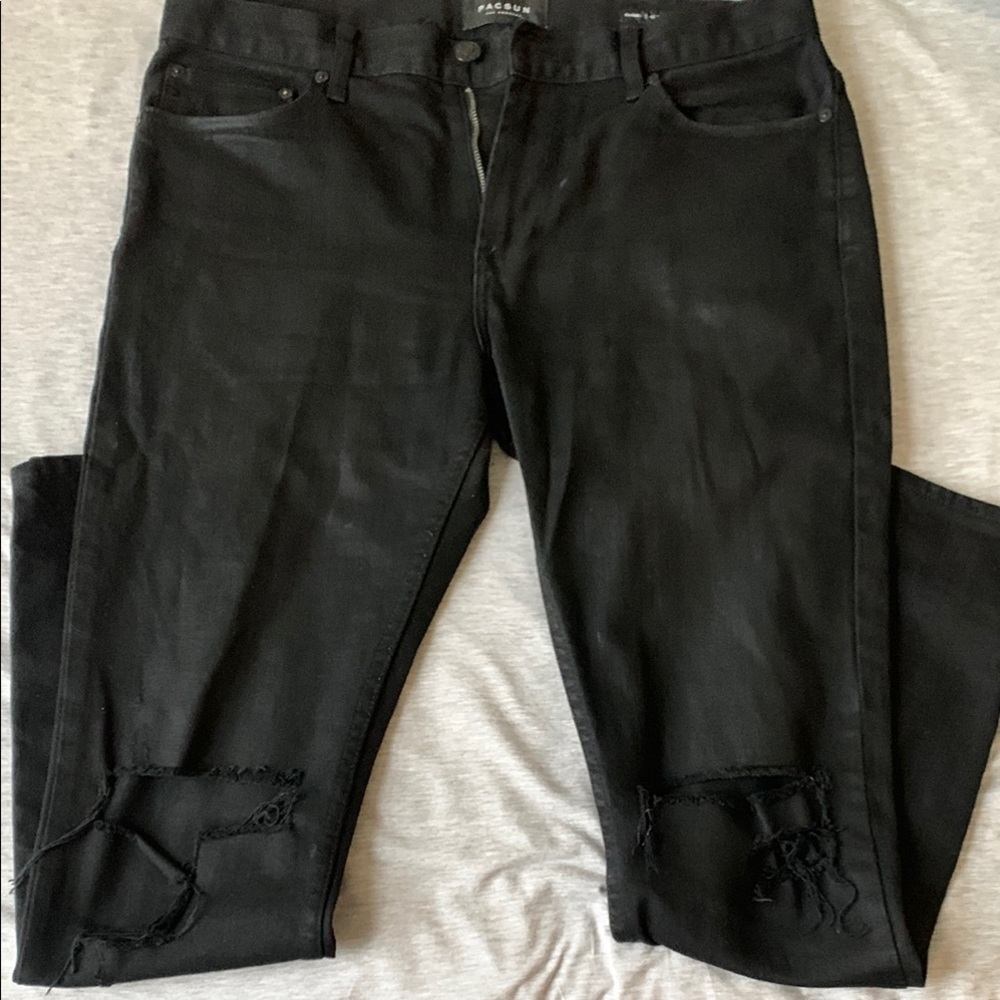 PacSun Men's Black Skinny Jeans